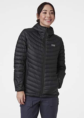 Helly-Hansen Womens Verglas Hooded Down Hybrid Insulator Jacket, 991 Black, Small