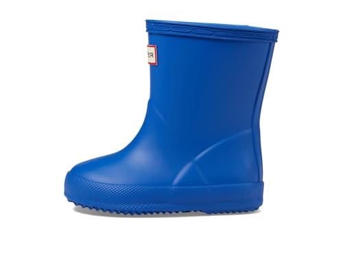 Hunter Girls Original First Classic Boot (Little Toddler/Big Kid) Rain, Cruise Blue, 13 Narrow