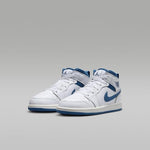 Jordan Little Kid's 1 Mid SE White/Industrial Blue-Sail (FN7493 141) - 12
