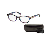 Coach HC6065 5288 49 MM Confetti Purple Rectangle Eyeglasses For Women+ BUNDLE With Designer iWear Eyewear Kit