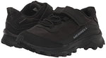 Merrell Moab Speed Low Alternative Closure Waterproof Sneaker, Triple Black, 1.5 US Unisex Big Kid