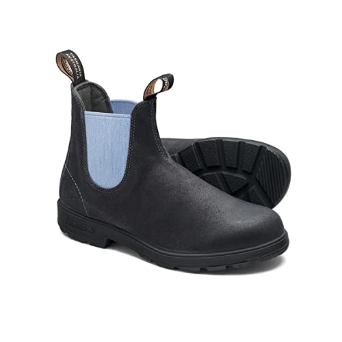 Blundstone Suede Chelsea Boot Steel Grey/Pale Denim AU 5.5 (US Women's 8.5) Medium