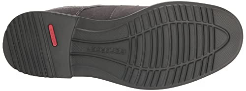 Rockport Men's Berenger Plain Toe Chukka Boot, Steel Grey Suede, 8.5