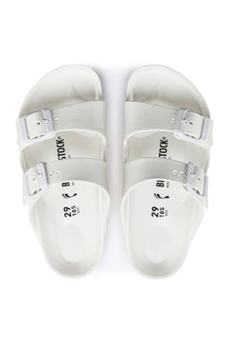 Birkenstock Unisex Kid's Sandal, White, 31 EU Étroit
