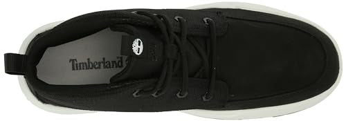 Timberland Men's Maple Grove Mid Lace Up Sneaker, Black Nubuck, 11.5 Wide