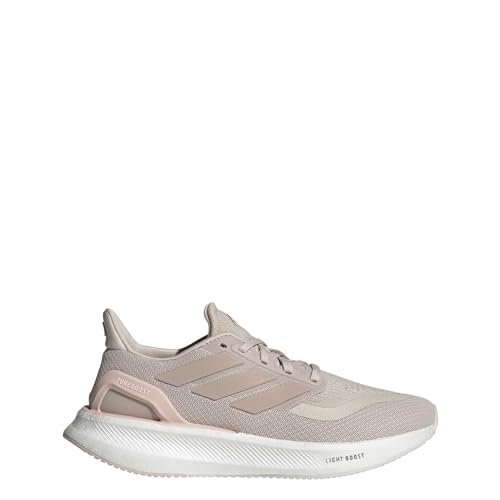 adidas Women's Pureboost 5 Running Sneaker, Putty Mauve/Sandy Pink Met./Sandy Pink, 6.5