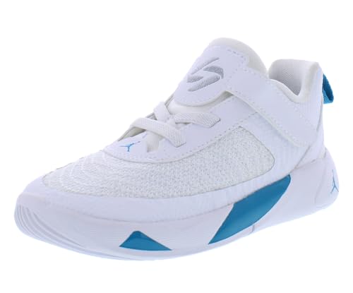 Jordan Boy's Luka 1 (Big Kid) White/Metallic Silver/Neo Turquoise 6.5 Big Kid M