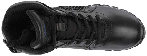 Bates Men's Shock 8" Side Zip Military and Tactical Boot, Black, 6 Medium