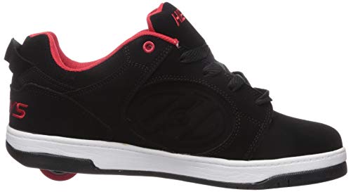 HEELYS Men's Little Kid Tennis Shoe, Black/Red, 13