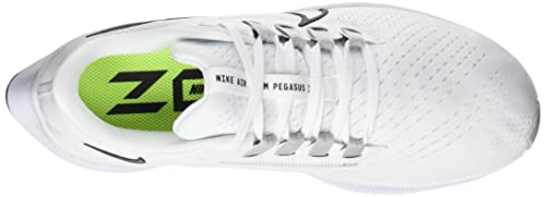 Nike Air Zoom Pegasus 38 Mens Running Trainers CW7356 Sneakers Shoes (UK 11.5 US 12.5 EU 47, White Black Pure Platinum 100)