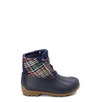 Sperry Port Rain Boot, Plaid/Navy, 9 US Unisex Little Kid