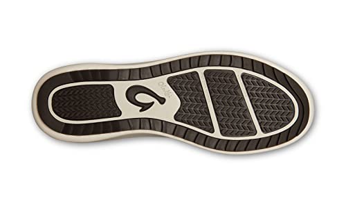 OLUKAI Malua Hulu Women's Boot, Soft & Comfortable Waterproof Nubuck Leather, Full-Grain Leather Heel with Elastic Panels, Slip-On Design, Dk Java/Sandshell, 7.5