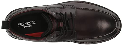 Rockport Men's Mitchell Moc Boot Ankle, Burgundy, 8.5