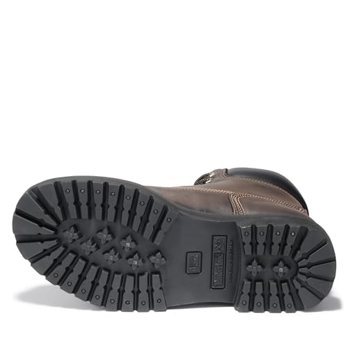 Timberland PRO Men's Direct Attach 6 Inch Steel Safety Toe Insulated Waterproof Industrial Work Boot, Brown-2024 New, 10 Wide