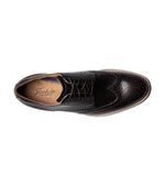 Florsheim Men's Rubano Wingtip Oxford, Black, 10.5 Wide