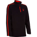 Spyder Boy's Speed Fleece Zip T-Neck (Little Kids/Big Kids) Black MD (10-12 Big Kid)