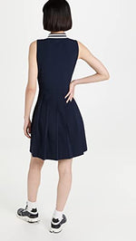 Tory Sport Women's Performance Pleated Golf Dress, Tory Navy, Blue, M