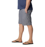 Columbia Mens Washed Out Hiking Short, Grey Ash, 34 x 10