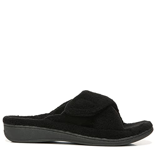 Vionic Women's Relax Slipper, Black, 9 M