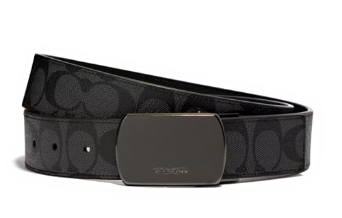 COACH Belt Signature Leather Black CC Logo 91286 M19 44 42