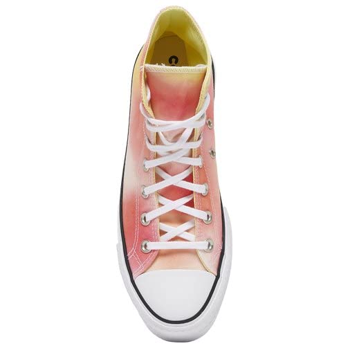Converse Women's Chuck Taylor All Star Lift Sneakers, Poppy Glow/White/Yellow, 6