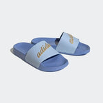 adidas Adilette Shower Blue Dawn/Gold Metallic 8 B (M)