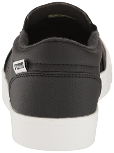 Puma Golf Women's Tustin Fusion Slip-ON Golf Shoe, Puma Black-Puma White, 8.5