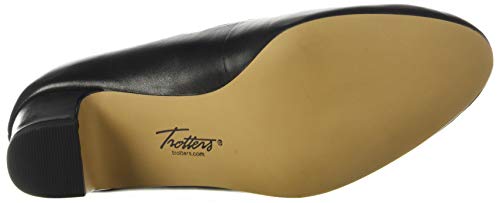 Trotters Women's Pumps, Black Leather, 9.5 X-Wide