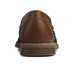 Sperry Mens Topsfield Penny Loafer, Navy/Brown, 11.5