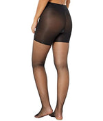 SPANX Tights for Women Micro-Fishnet Mid-Thigh Shaping Tights Black e