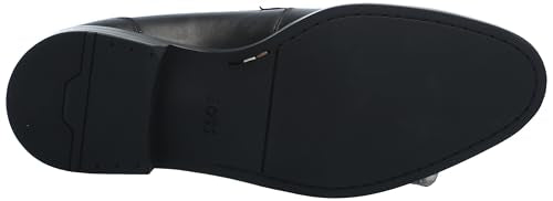 BOSS Tayil Smooth Leather Bit Loafer, Black Currant, 7.5