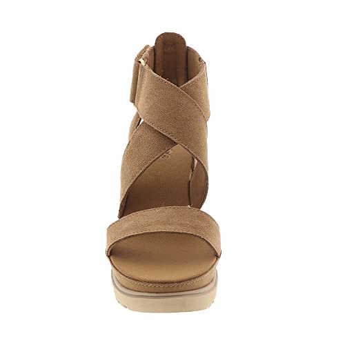 UGG Women's Ileana Ankle Sandal, Chestnut, 8.5