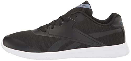 Reebok Men's Stridium Walking Shoe, Black/White/Blue Slate, 10