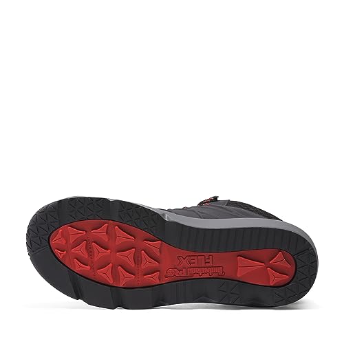 Timberland PRO Men's Morphix 6 Inch Composite Safety Toe Waterproof Industrial Casual Sneaker Boot, Black/Red, 13