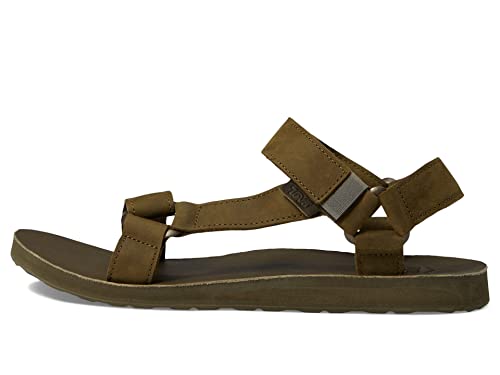 Teva Men's Original Universal Full Grain Sandal, Dark Olive, 11