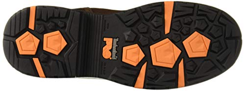 Timberland PRO Men's Helix HD Pull On Soft Toe Waterproof Industrial Boot, Brown Teak Trailblazer, 12 Wide