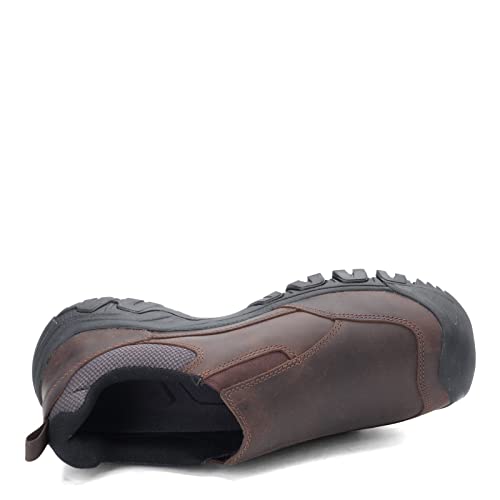 KEEN Men's Targhee 3 Slip On Shoes, Dark Earth/Mulch, 13