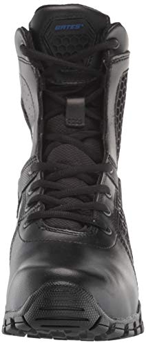 Bates Men's Shock 8" Side Zip Military and Tactical Boot, Black, 6 Medium