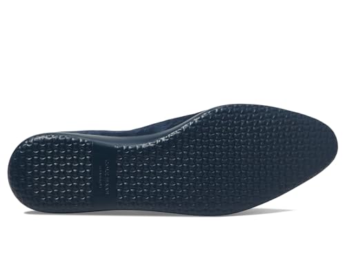 Cole Haan Women's Grand Ambition Slip-On Loafer Driving Style, Navy Blazer Suede, 9.5