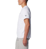 Columbia Men's Summit Valley Short Sleeve Crew, White, Medium