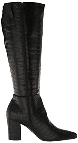 LifeStride womens Stratford-wc Knee High Boot, Black Croco, 8.5 Wide US