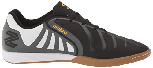 Umbro Men's Sala Z Liga Sneaker, Black/Saffron/White, 12