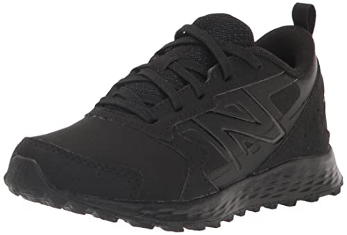 New Balance Kid's Fresh Foam 650 V1 Lace-up Running Shoe, Black/Black, 1 Little Kid