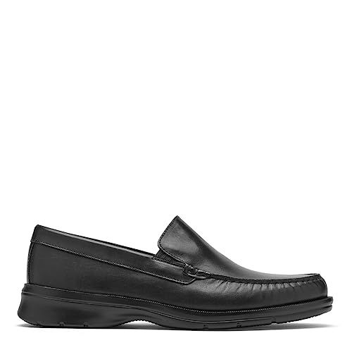 Rockport Men's Palmer Venetian Loafer, Black, 9 Wide