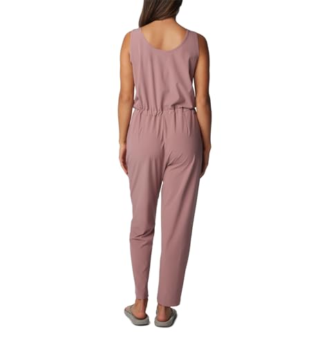 Columbia Women's Anytime Tank Jumpsuit, Fig, Medium