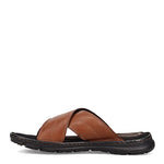Rockport Men's Darwyn Xband Slide Sandal, Coach Brown, 9.5 W US