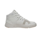 On Women's The Roger Clubhouse Mid 2 Sneaker, White/Sand, 8.5