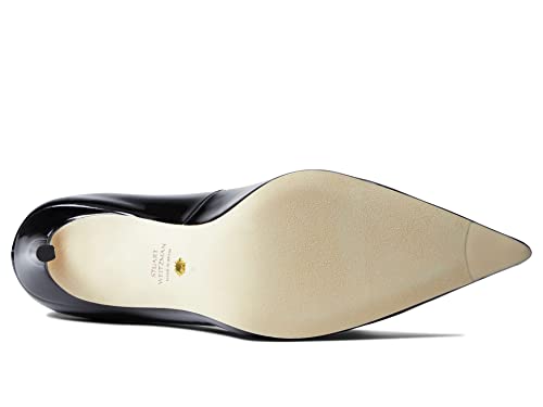 Stuart Weitzman Womens Stuart 100 Scallop Pump Black 9 B