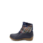 Sperry Port Rain Boot, Plaid/Navy, 9 US Unisex Little Kid
