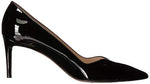 Stuart Weitzman Anny 70mm Pointy Toe Pump Black Patent 9.5 M